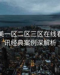 国产欧美一区二区三区在线看影视资讯经典案例深解析